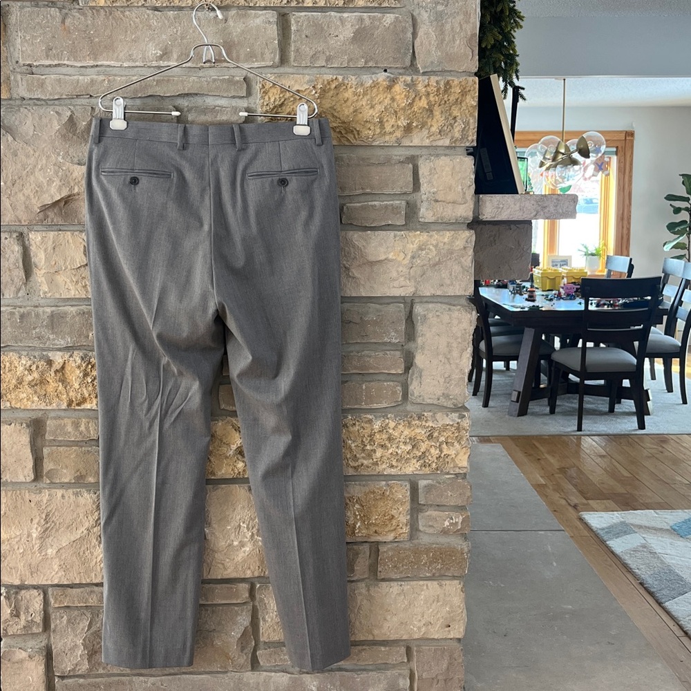 ALFANI Slim Fit Classic Gray Suit Pants Size 33x32 & Blazer Size 40L - Picture 13 of 16